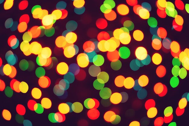 Colorful background of christmas garland lights