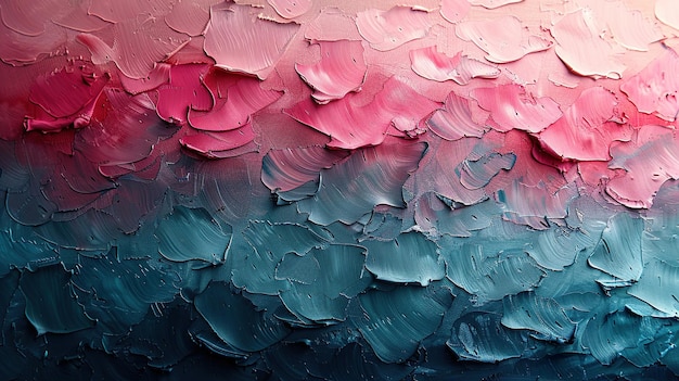 Foto uno sfondo colorato di piume con un colore rosa e blu