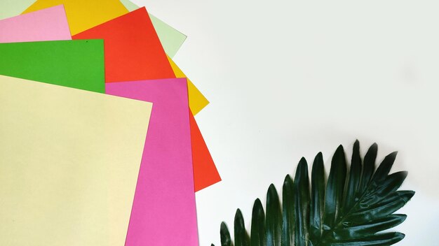 Foto sfondo colorato da carta origami