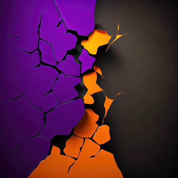A colorful background image of a cracked wall