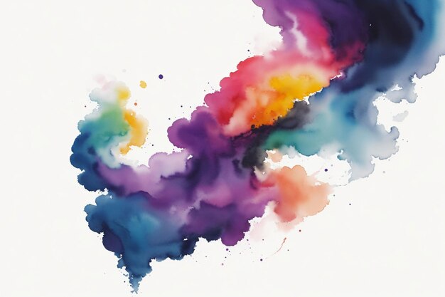 Colorful background photo with watercolor style