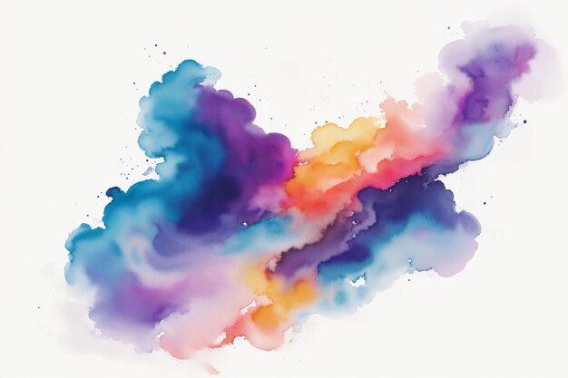 Colorful background photo with watercolor style