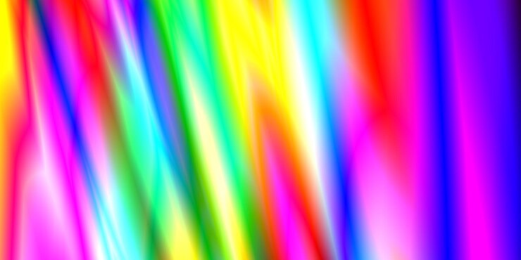Photo a colorful background of rainbow colored lines