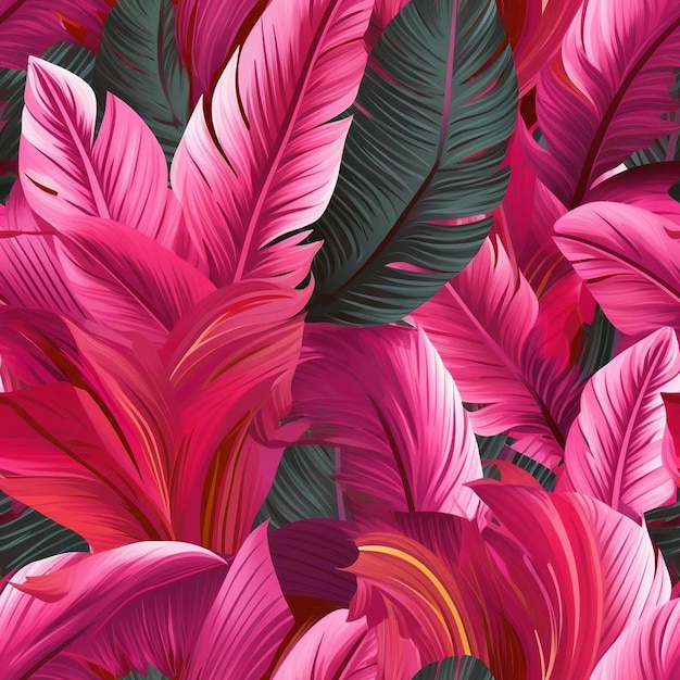 A colorful background of red and green leaves with a colorful pattern.