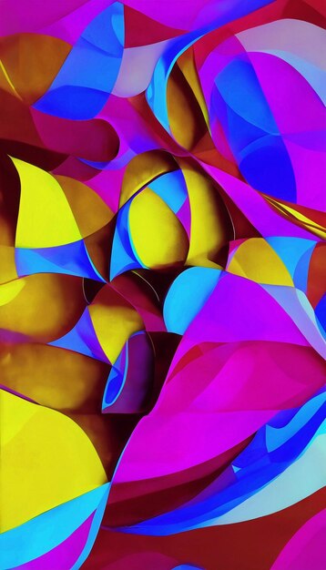Photo colorful background with abstract shapes