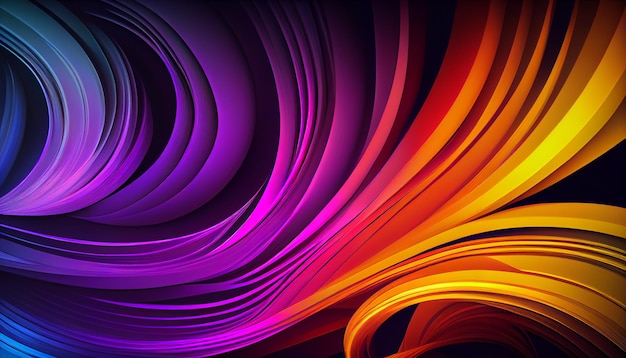 A colorful background with a black background and a purple background with a swirl of colors.