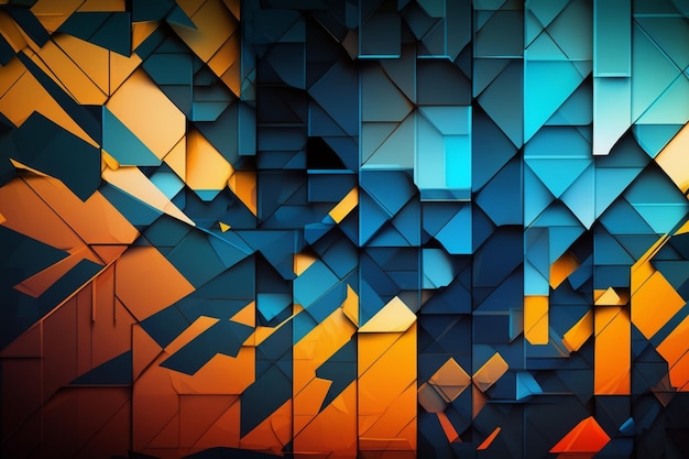 A colorful background with a blue and orange background.