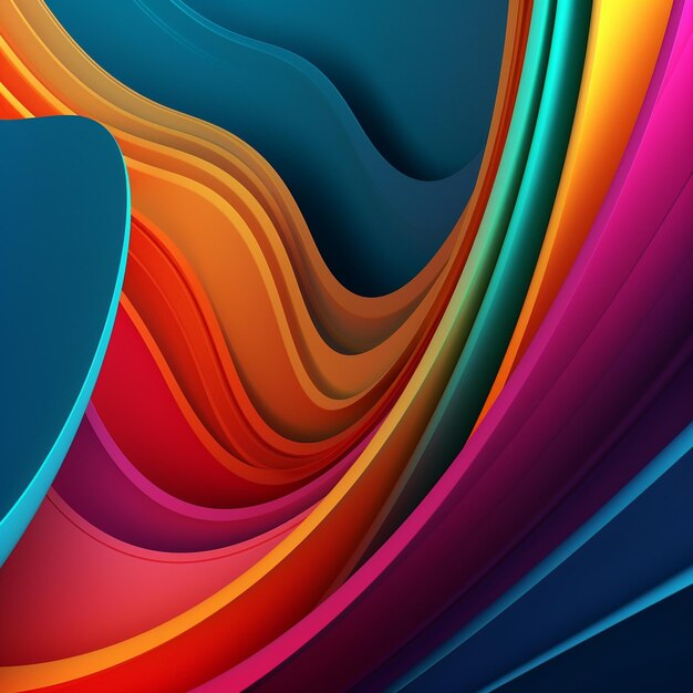 A colorful background with a blue and orange background