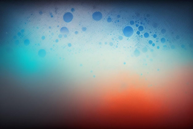 Photo colorful background with blue and orange circles and the word blue on it
