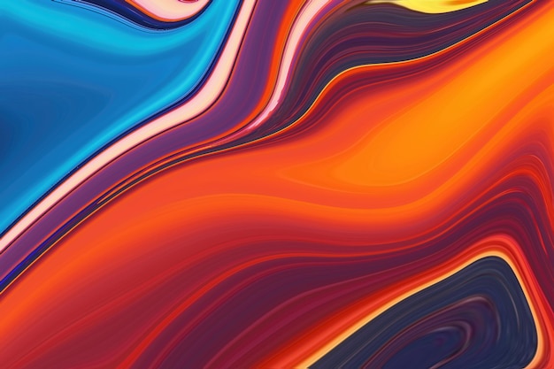 A colorful background with a blue and orange swirls.