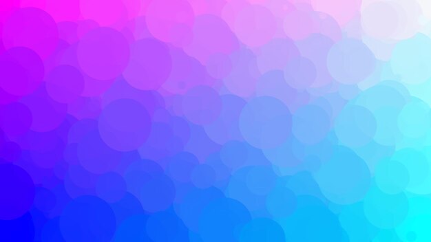 A colorful background with a blue and pink circle.