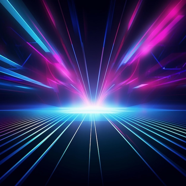 a colorful background with a blue and pink and purple light.