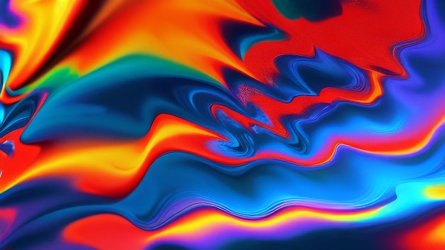 A colorful background with a blue and red swirls.