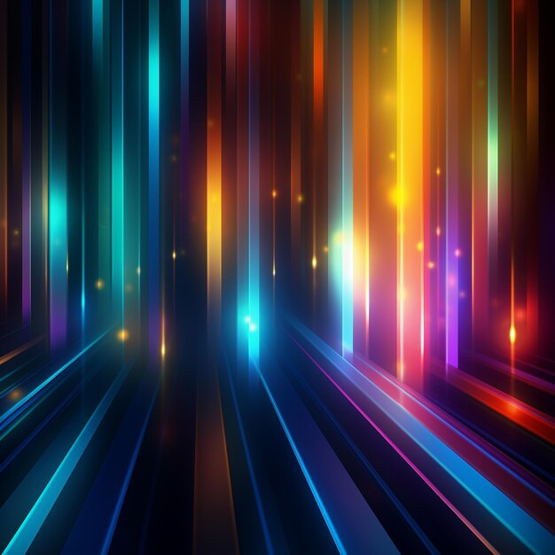 a colorful background with brightly colored lines in the style of contrasting lights and darks