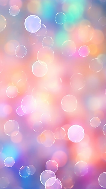 a colorful background with bubbles and a colorful background.