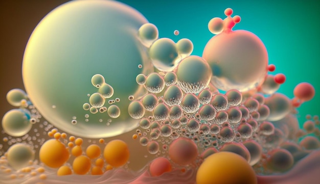 A colorful background with bubbles and the word " water " on it.