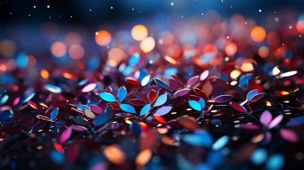 a colorful background with a bunch of shiny beads