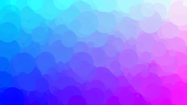 A colorful background with circles in blue and pink