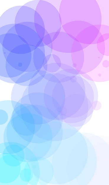 A colorful background with circles in blue and pink