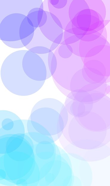 A colorful background with circles in blue and pink