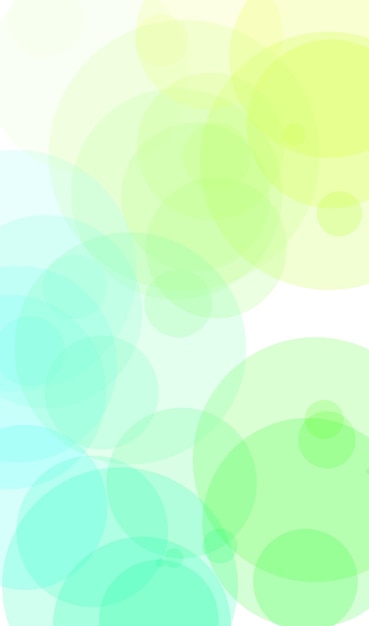 A colorful background with circles in green and blue.