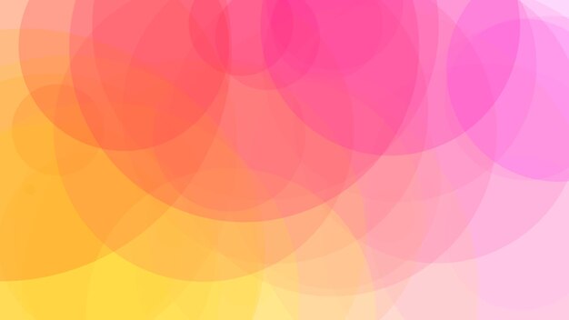 A colorful background with circles in pink and yellow