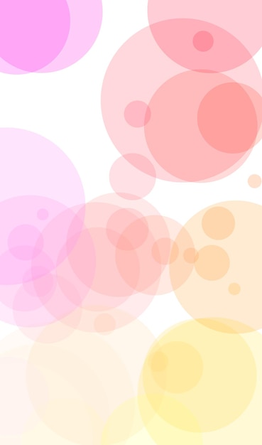 A colorful background with circles in pink and yellow.