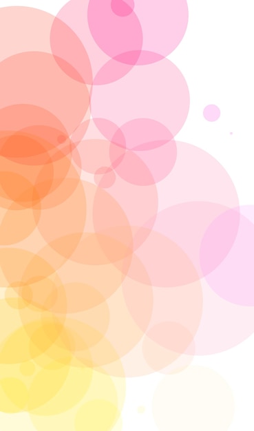 Foto uno sfondo colorato con cerchi e la bolla di parola.