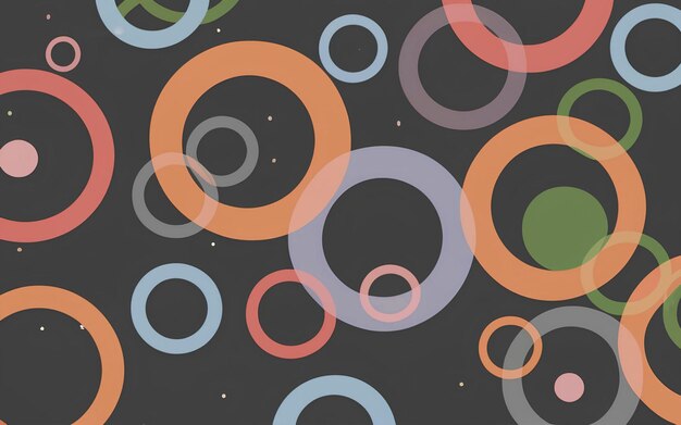 Photo colorful background with circles