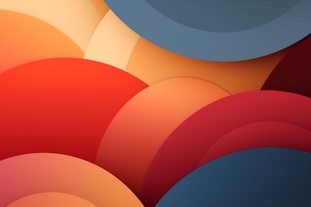 A colorful background with circles