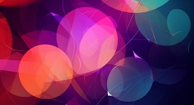 A colorful background with circles