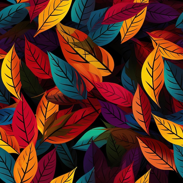 a colorful background with colorful leaves and the word autumn on it