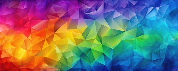 Colorful background with colorful pastel triangle design in the middle mobile wallpaper