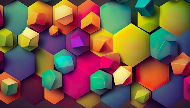 A colorful background with a colorful pattern and the word cubes