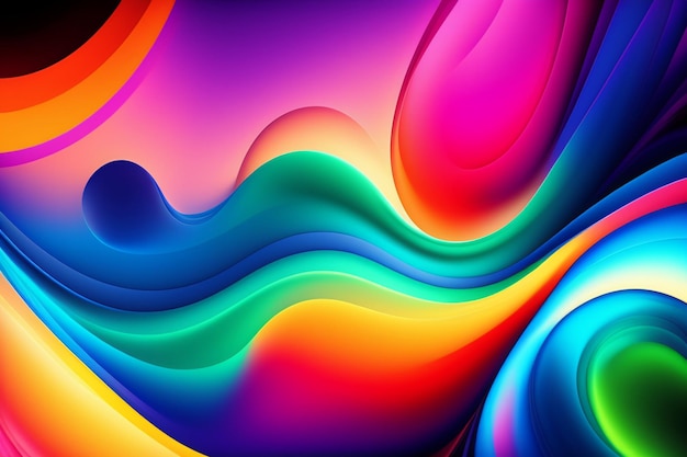 A colorful background with a colorful wave pattern.