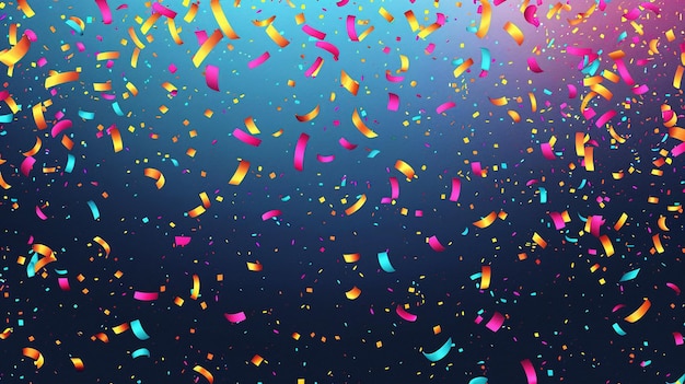 a colorful background with confetti and a colorful background