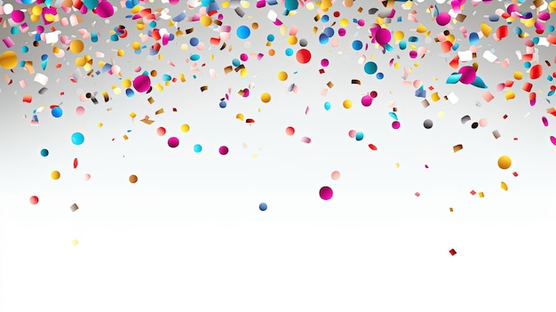 A colorful background with confetti and confetti