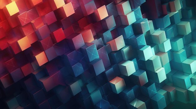 A colorful background with cubes and the words'cubes'on it