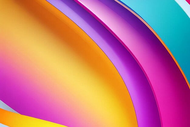 Colorful background with curve and light composition