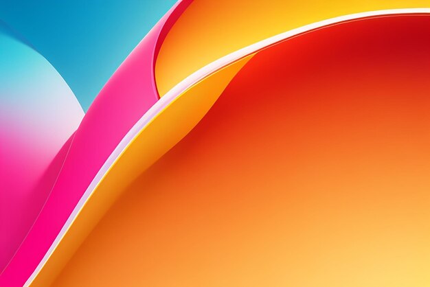 Colorful background with curve and light composition