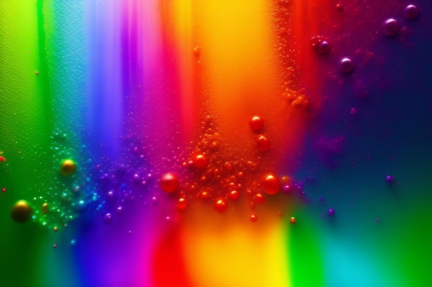 Photo a colorful background with drops of water on it