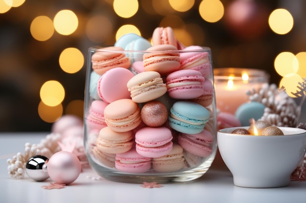 Colorful background with festive sweets