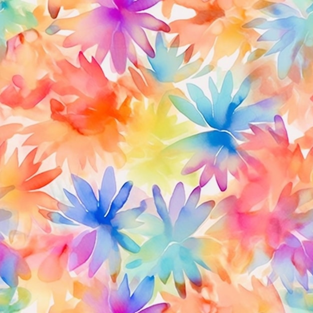A colorful background with a flower pattern.