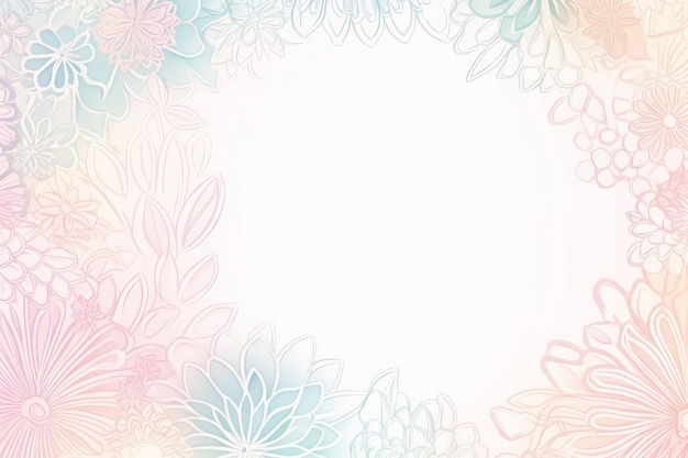 A colorful background with flowers and a place for text.