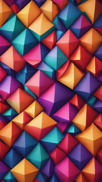 A colorful background with a geometric pattern