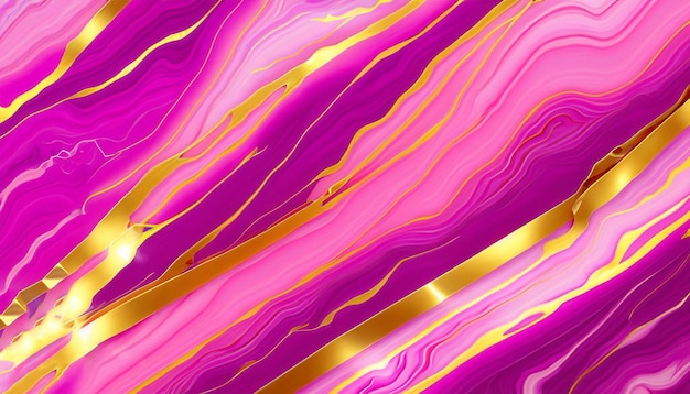 ゴールドとピンクと紫の縞模様のカラフルな背景