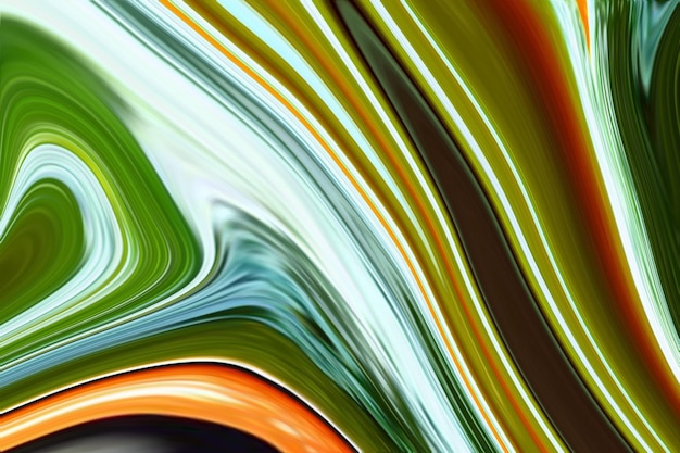 A colorful background with green and orange stripes.