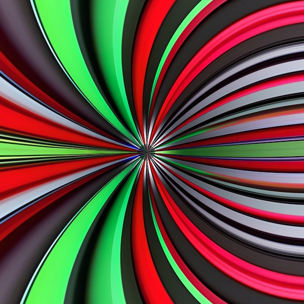 A colorful background with a green and red swirls in the center.