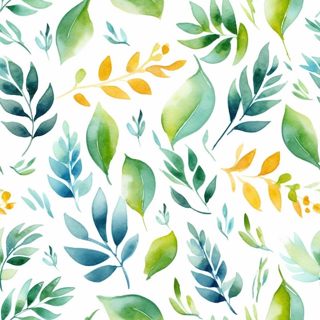 A colorful background with leaves and leaves painted by the artist.