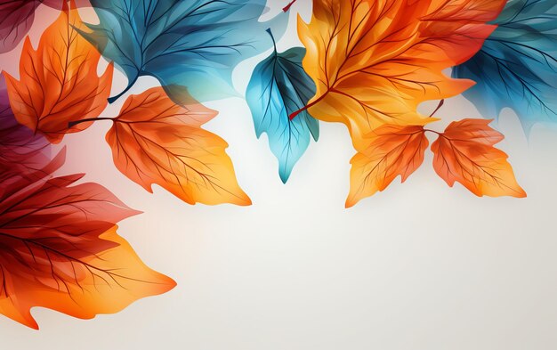 a colorful background with leaves that say autumn.